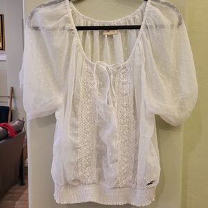 White Sheer Blouse